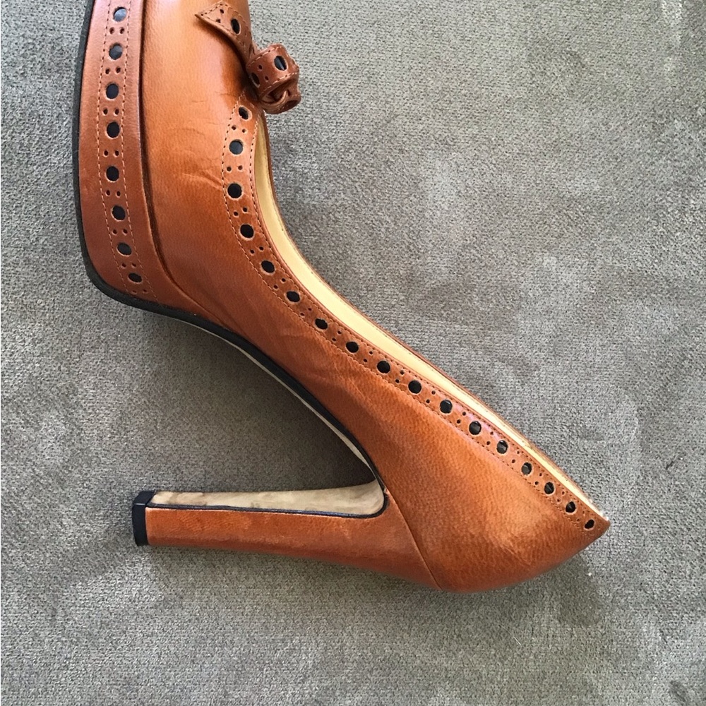 Kate Spade Leather Platform Heels Size 6 - Picture 15 of 16